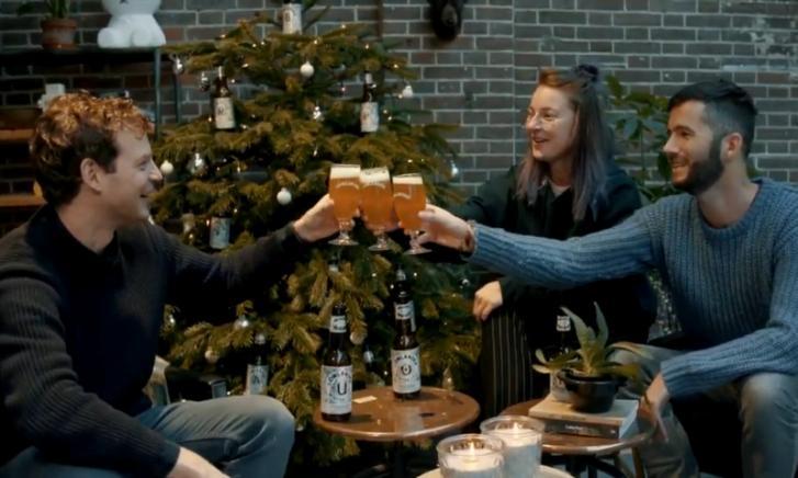 Lowlander kerstboom in het bier